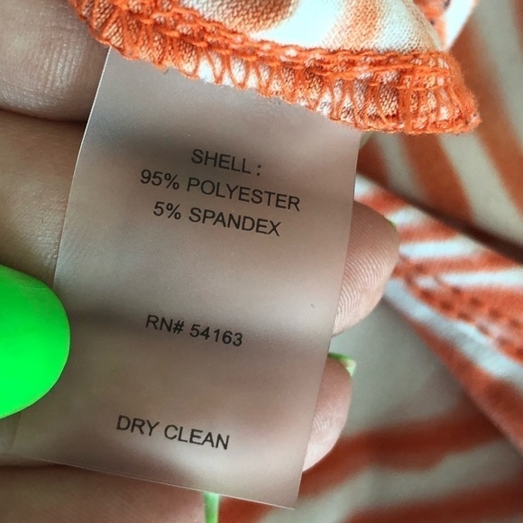 Calvin Klein Women’s Orange Printed Swirl Jumpsuit - Picture 11 of 16